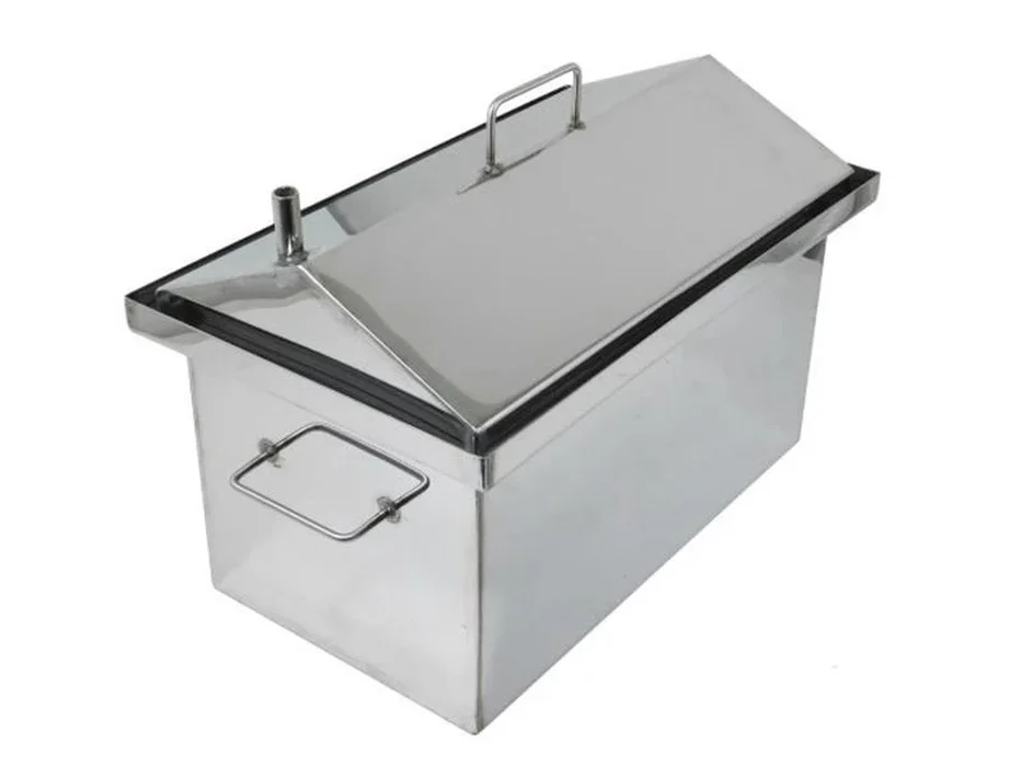 Коптильня из нерж стали с гидро. малая 2мм дом.